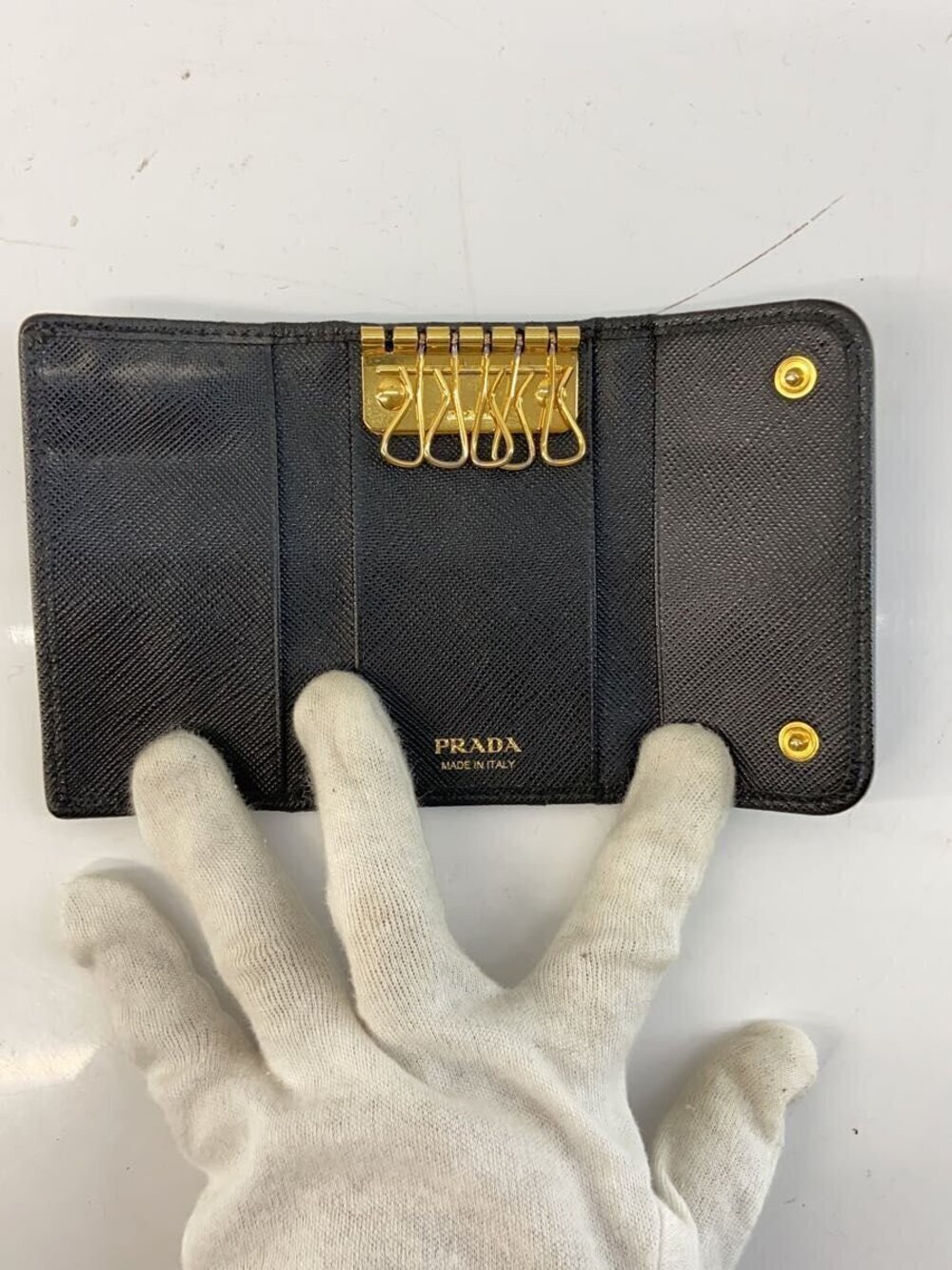 Prada Key Case Wallet Black - Picture 4 of 7